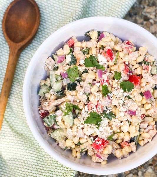 Creamy Corn & Chicken Salad
