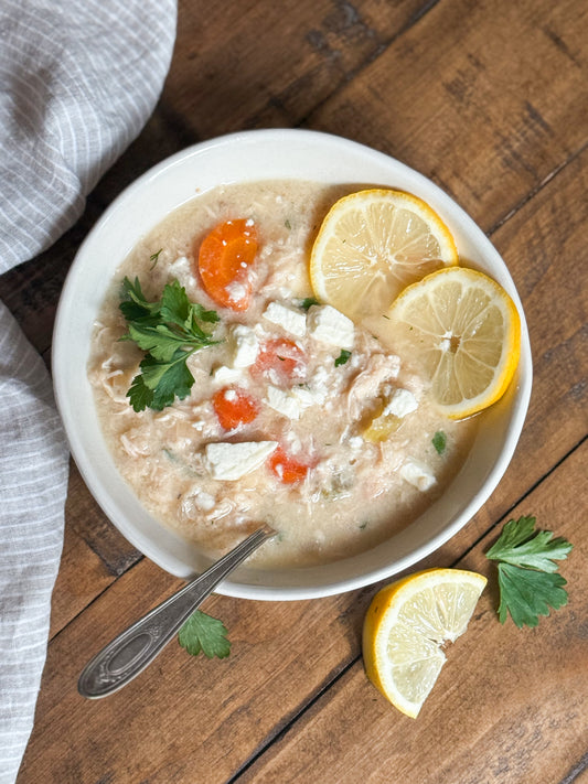 Greek Lemon Chicken Orzo Soup