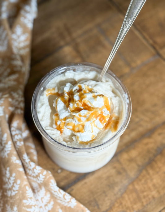 High Protein Salted Caramel Ninja Creami