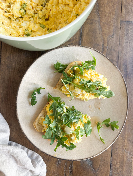 Balanced Hot Honey Egg Salad