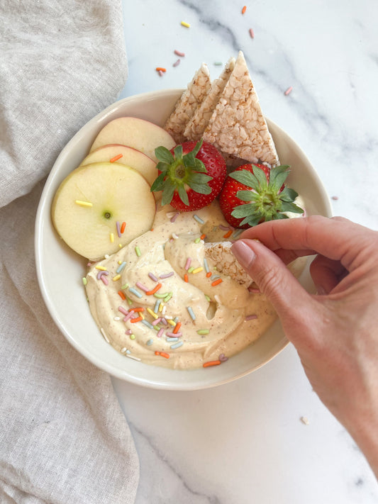 Cake Batter protein Yogurt Dip