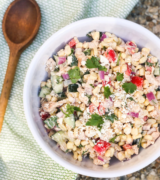 Creamy Corn &amp; Chicken Salad