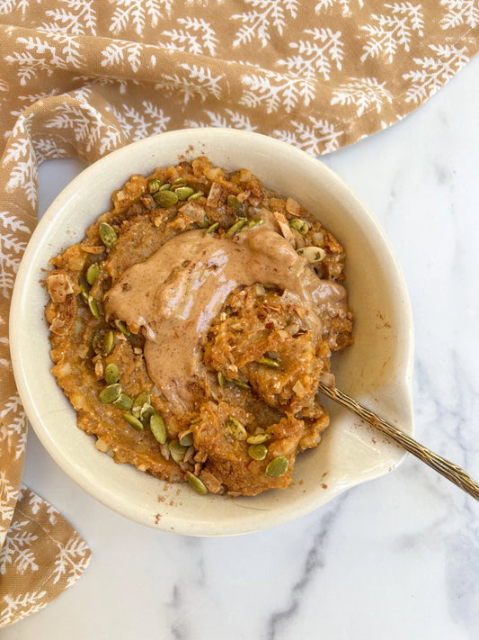 Warm Pumpkin Protein Bowl recipe