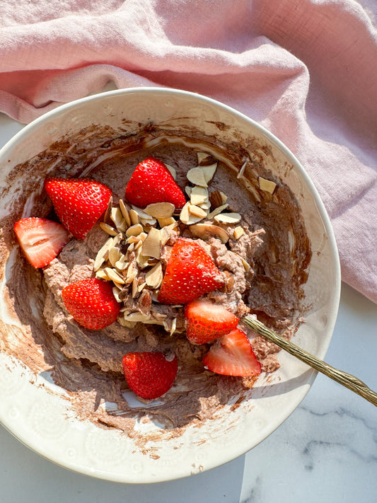 Chocolate Covered Strawberry Yogurt Bowl recipe