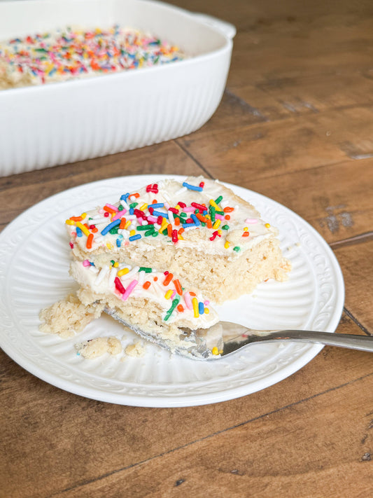 Vanilla Sheet Cake sugar free recipe 