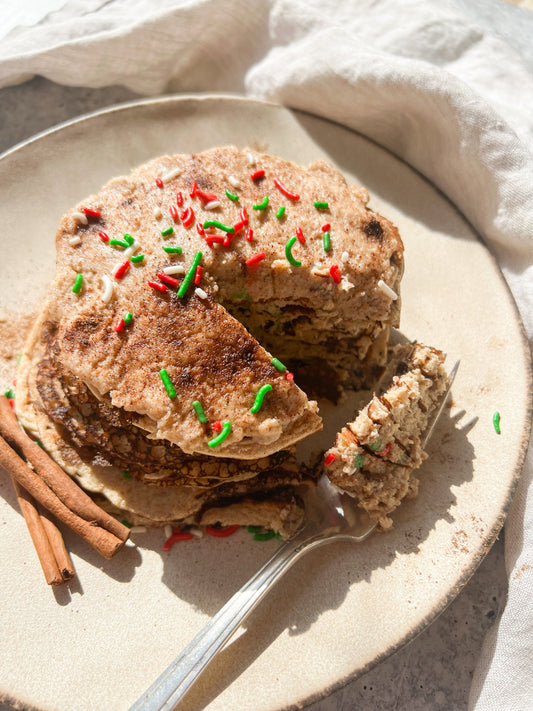 Cinnamon Roll Protein Pancakes