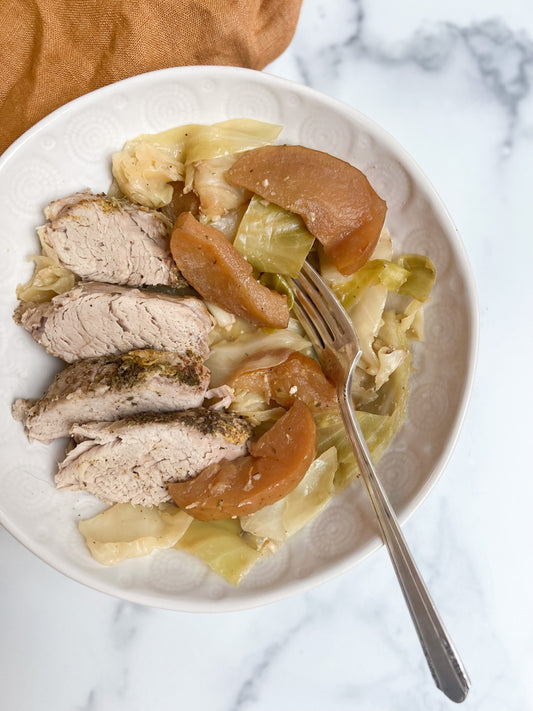 Slow Cooker Autumn Pork &amp; Cabbage