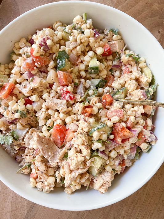 Creamy Chicken &amp; Corn Salad