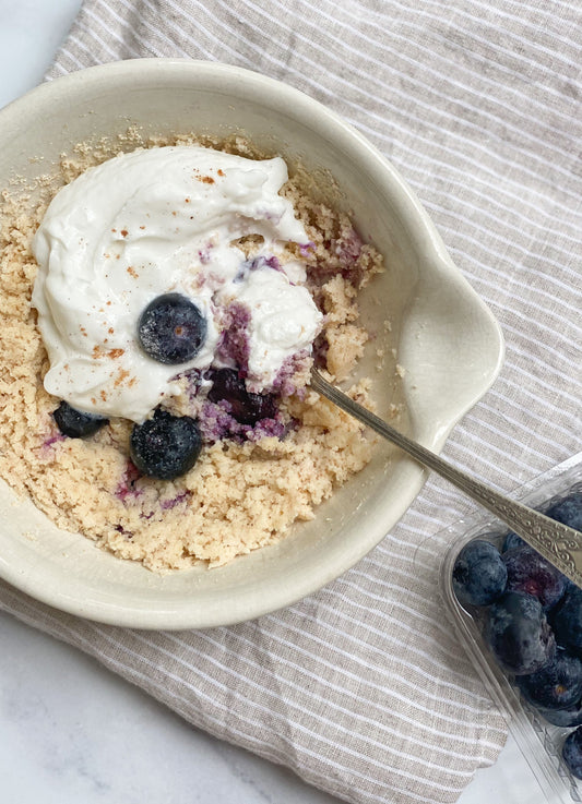 Blueberry Muffin Mug Cake for 1