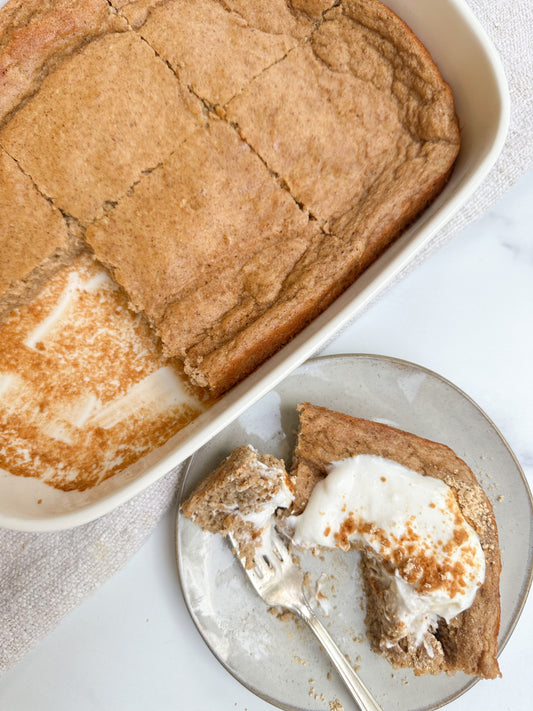 Peanut Butter Baked Protein N’Oatmeal Squares