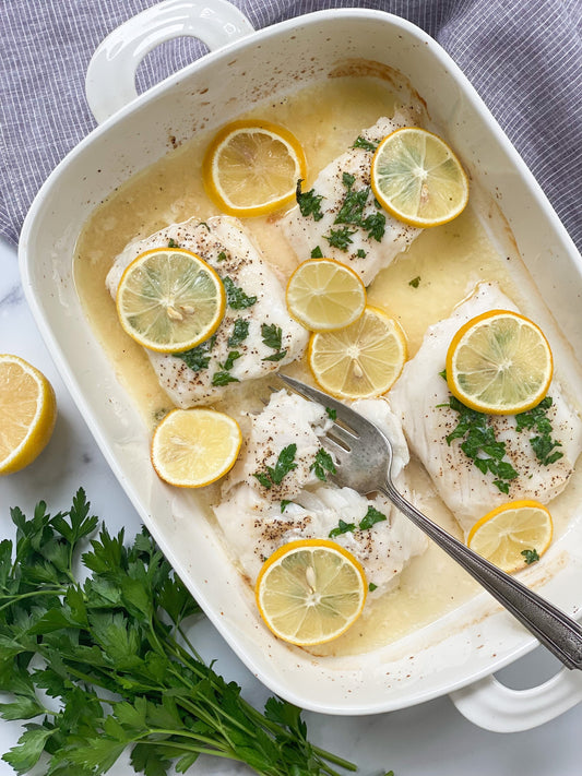 Lemon Butter Baked Cod