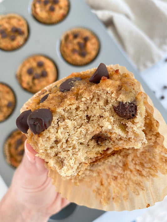 PB Banana Protein Muffins