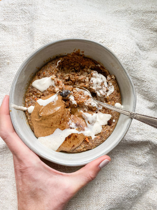 Baked Carrot Cake Protein Oats