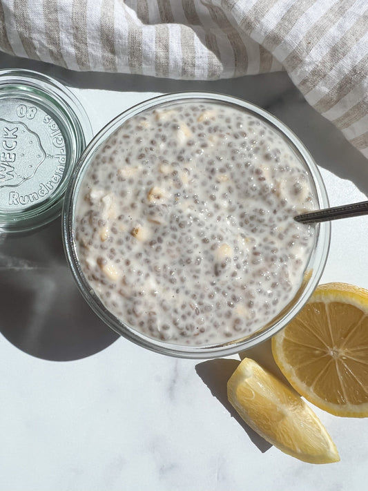 Lemon Bar Overnight Protein Oats