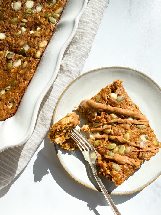 Meal Prep Pumpkin Baked Protein Oats