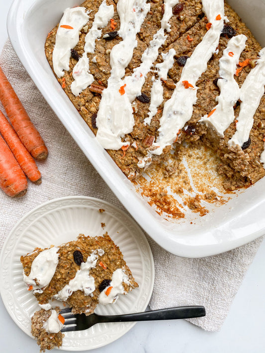 Carrot Cake Protein Oat Bake