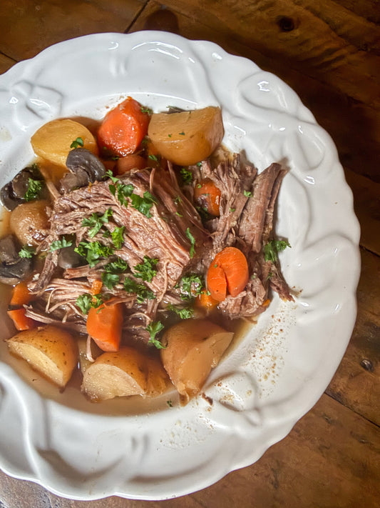Slow Cooker Roast and Potatoes
