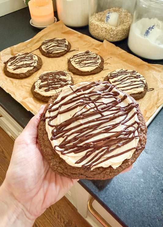 Buckeye Brownie Protein Cookies (Crumbl Copycat)