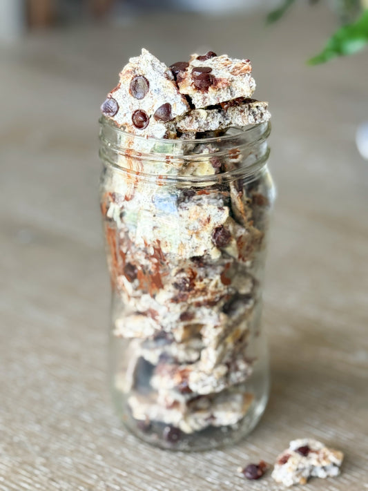 Chewy Cookie Protein Bark