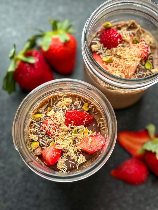 Dubai (inspired) Chocolate Chia Pudding