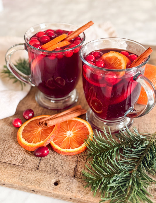 Warm Cranberry Hot Toddy (Low Sugar)