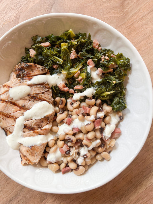 New Year's Collards & Black-Eyed Peas