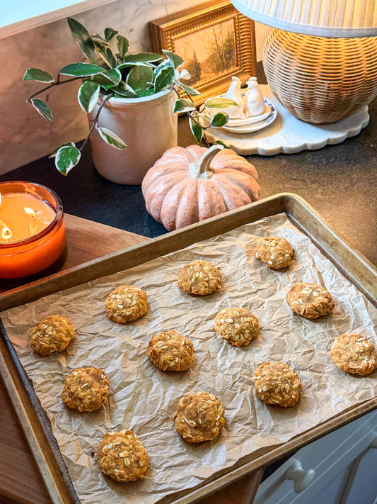 Pumpkin Snickerdoodle Oatmeal Cookies
