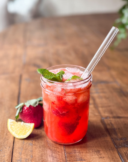 Sugar Free Strawberry Lemon Mocktail