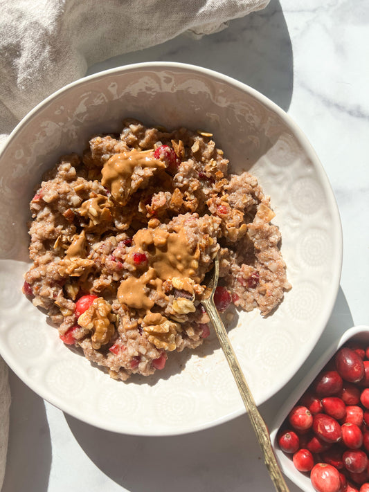 Warm Cranberry Protein Bowl