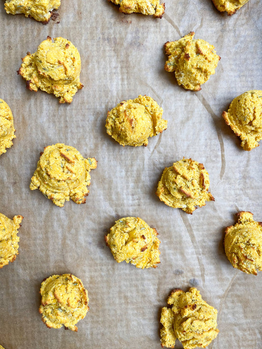 Savory Pumpkin Drop Biscuits