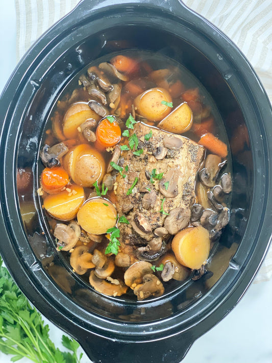 Slow Cooker Roast and Potatoes