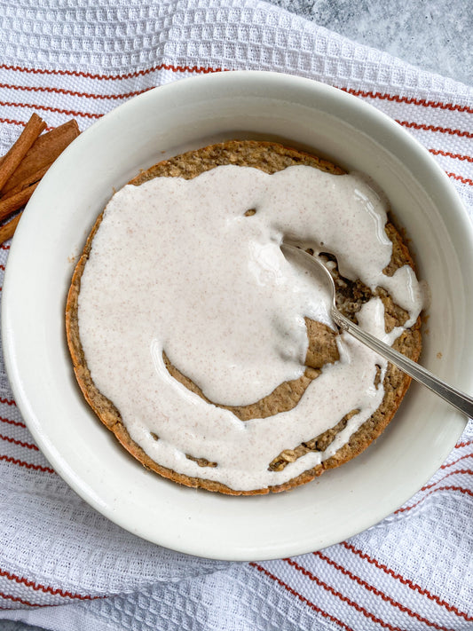 Cinnamon Roll Baked Protein Oats