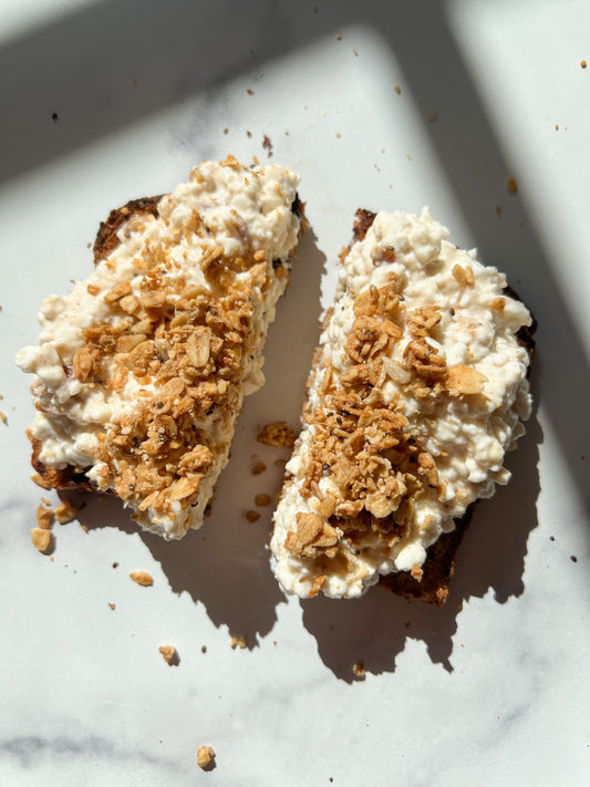 Carrot Cake Protein Toast