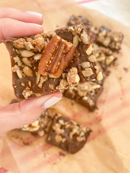 5 Minute Chocolate Pecan Collagen Fudge