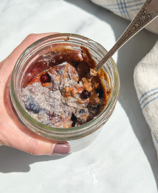 Blueberry Muffin Overnight N’Oatmeal