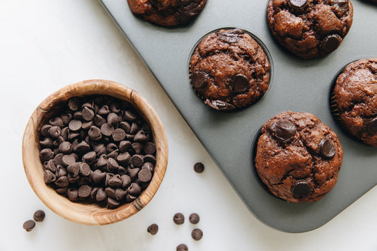 Chocolate PB Protein Muffins