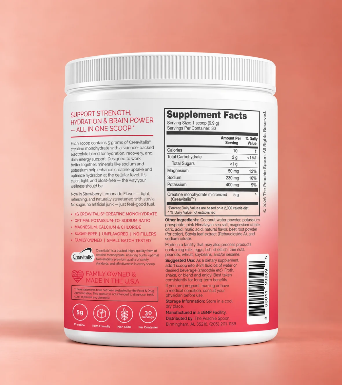 Creatine + Electrolytes: Watermelon