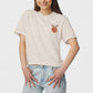 The Peachie Spoon Daily Essentials Ivory Boxy Mid-Length T-Shirt