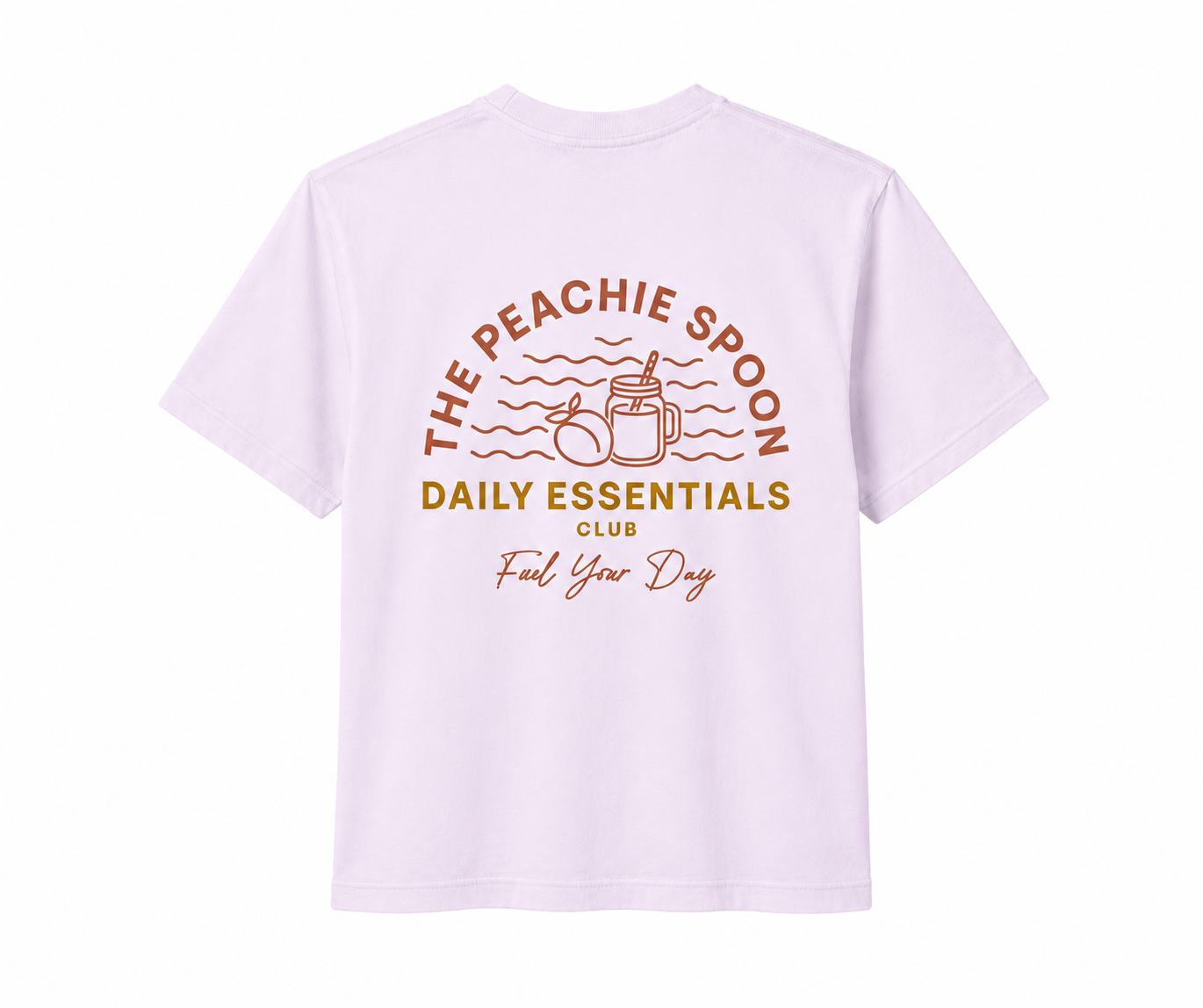 The Peachie Spoon Daily Essentials Orchid Boxy Mid-Length T-Shirt